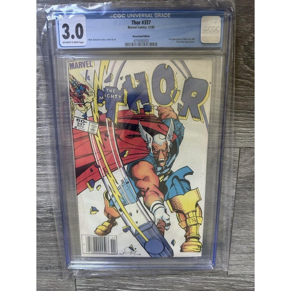 Marvel Thor #337 CGC 3.0 Bronze Age 1983 Beta Ray Bill First Appearance